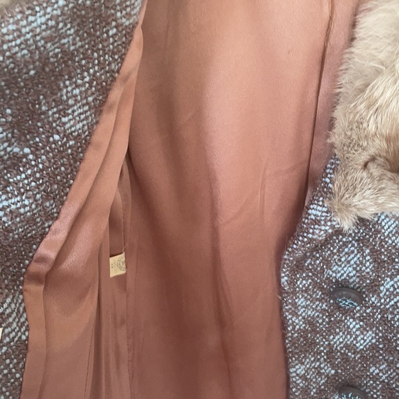 COPY - Vintage coat with fur trim collar - Picture 4 of 10